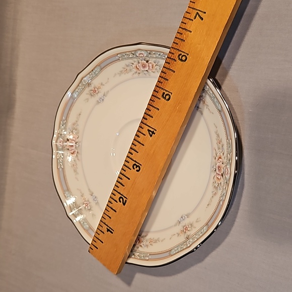 NEW Noritake Rothschild 7293 Flat Cup & Saucer Ivory China - Picture 6 of 16